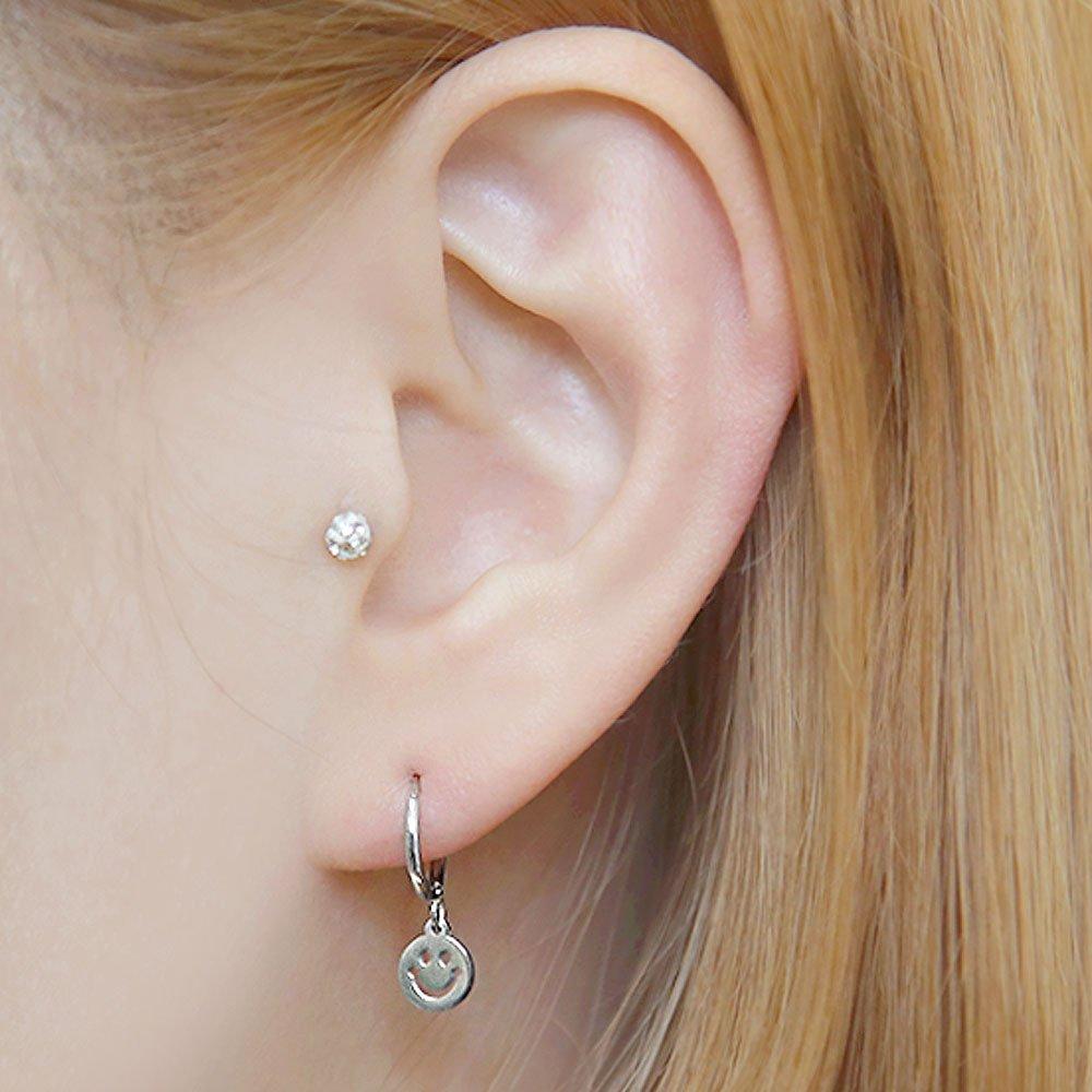 [1+1] Surgical Piercing Happiness Ring (Single Side)