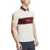 Fila Color Block Striped Short Sleeve Polo Shirt Men Tops Lactose A11M423121FBG