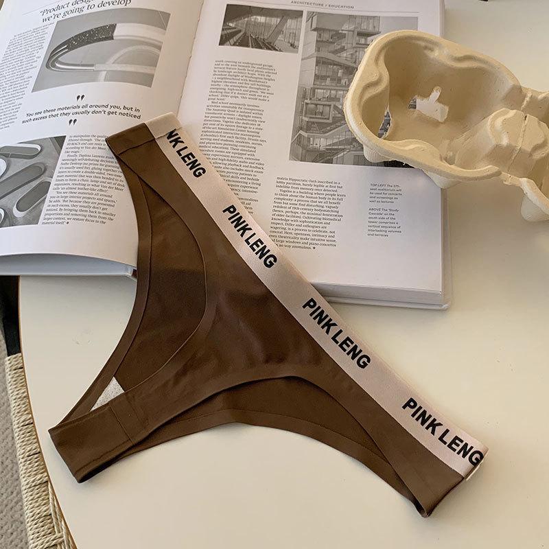 

Испорченная маленькая дикая кошка: Женские бесшовные трусики-стринги с низкой посадкой и леопардовым принтом M (70-100 jin) кофейный