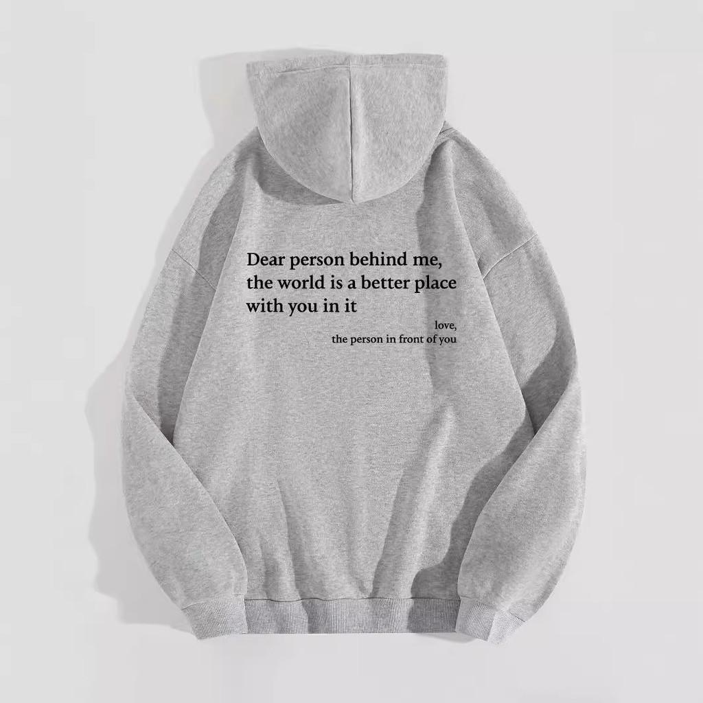 Womens Fleece Hoodie With Letter Print And Kangaroo Pocket For Casual Winter Wear