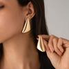 Vintage Punk Smooth Metal Stud Earrings Women 2026 Trend Goth Geometric Piercing Earrings Ear Jewelry Accessories Gift