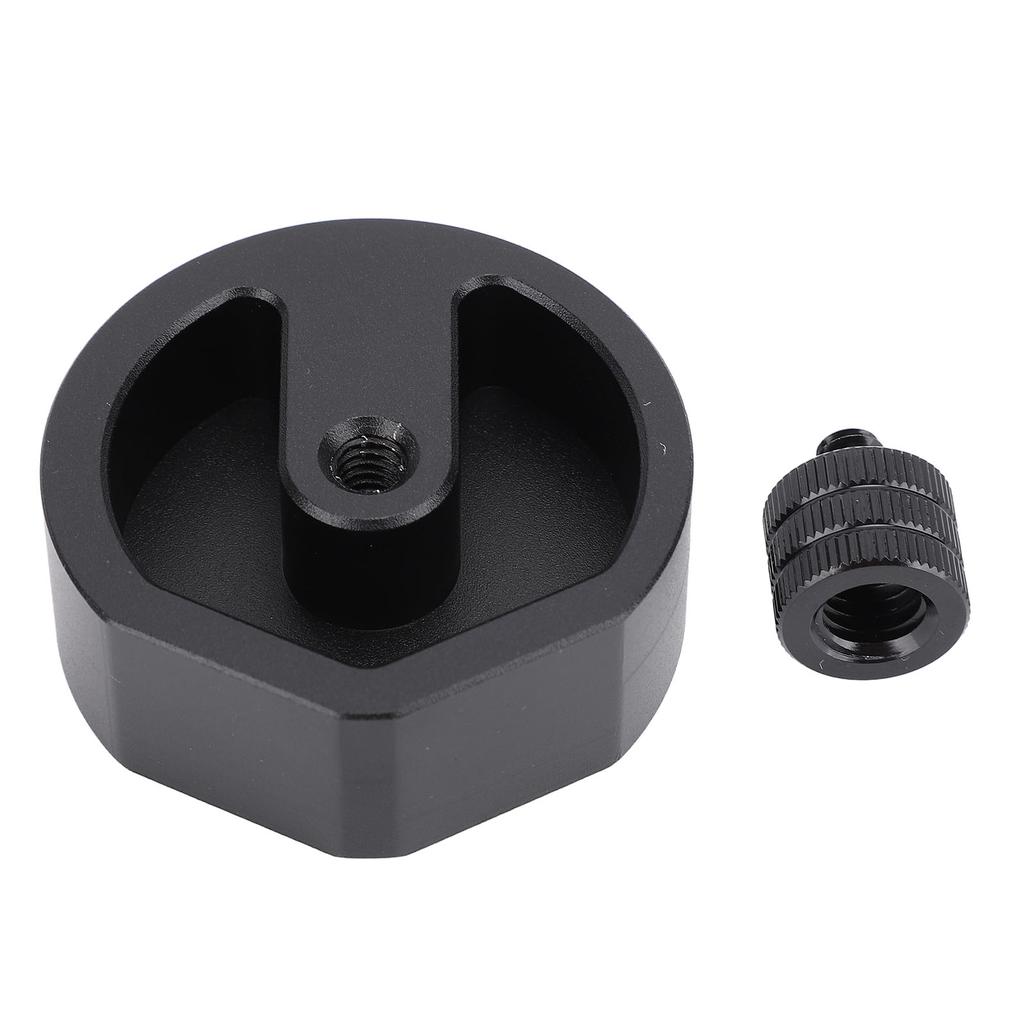 Satellite Antenna Tripod Adapter Aluminum Alloy Secure Connection Tripod Mount Adapter for 1 4in 20 and 3 8in 16 Base