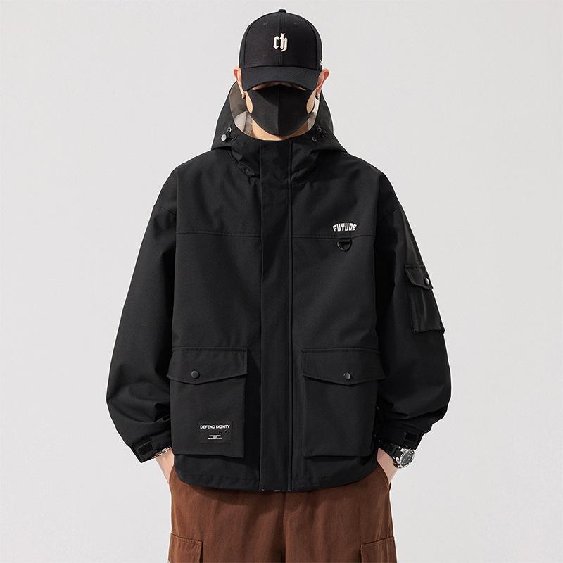 

Men s Spring and Autumn New M-8XL Plus Size Trendy Casual Men s Jacket Workwear Waterproof Men s Jacket M