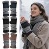 Knit Fingerless Gloves Outdoor Hand Warming Supplies Cold Weather Gloves for Women Girls Ladies Teenagers Mothers Wives Daily