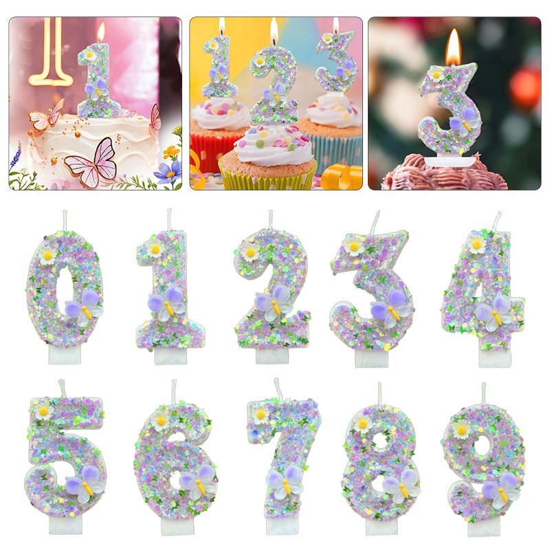 1PC 10 Durable Number Candles Reusable Custom Age Candles for Cakes Food-Safe Plastic Material 7.5x4cm
