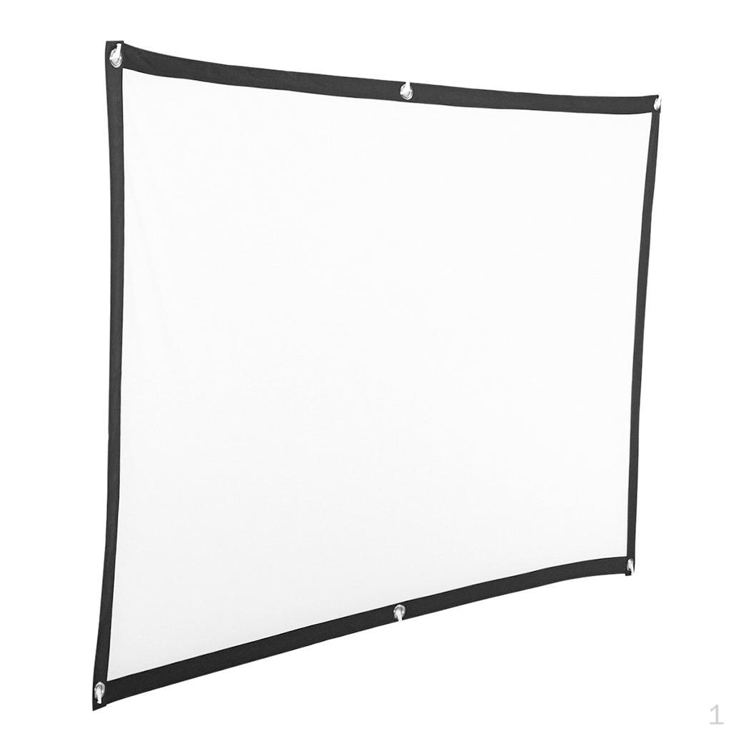 

HD Projector Screen, Portable Video Screen Widescreen, Foldable Anti- indoor e outdoor 60inch