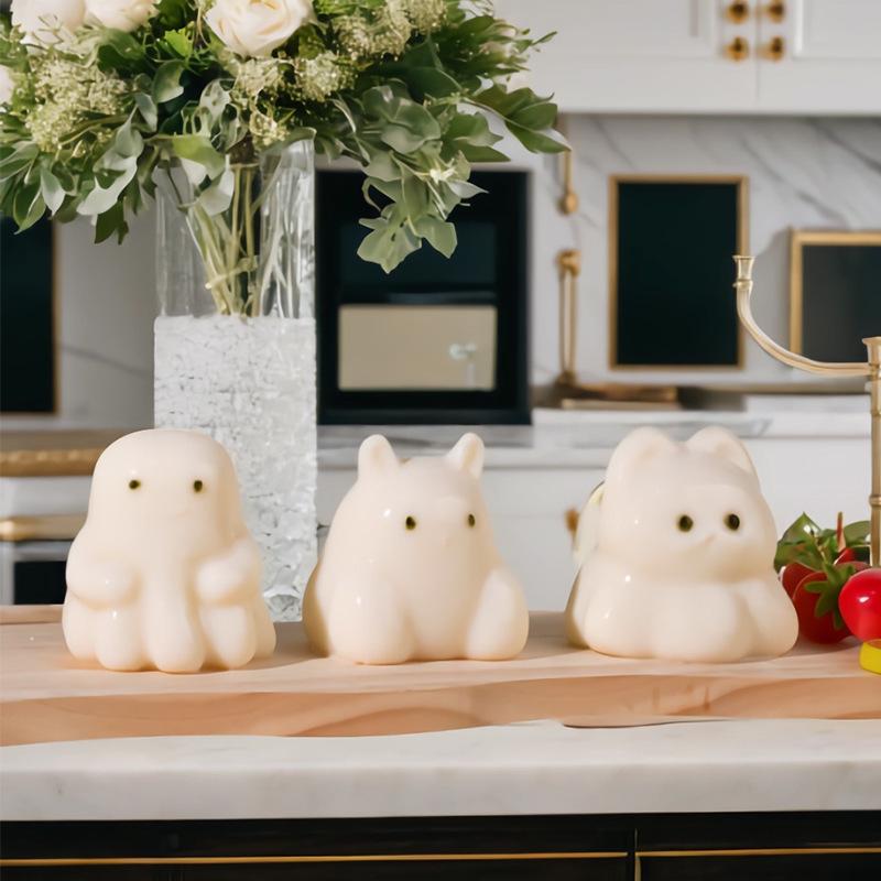 3D Cute Milk Pudding Silicone Mold Jelly Bowl Cake White Cold Ice Powder Mold Cake Kitchen Baking Decoration Accessories