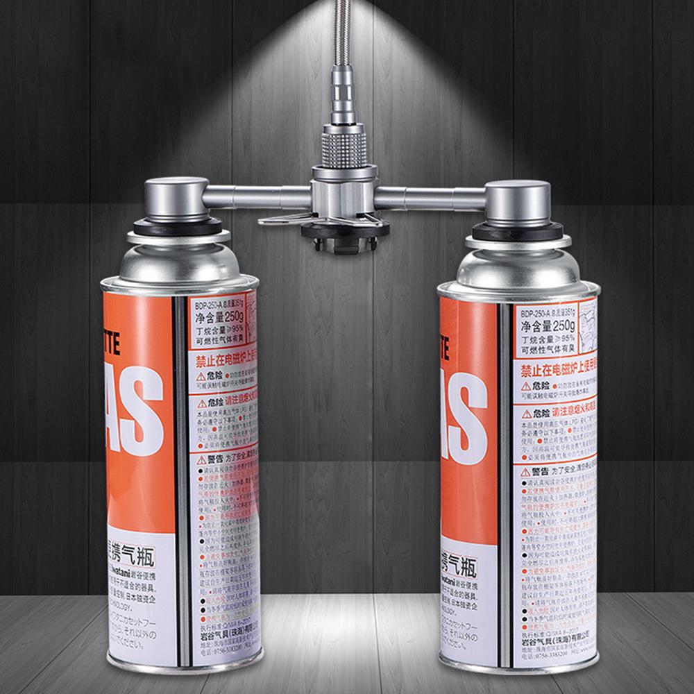 Adaptateur Butane 3 en 1 avec support Stable, adaptateur de Conversion de tête de cartouche de gaz, Type de bouteille de buse