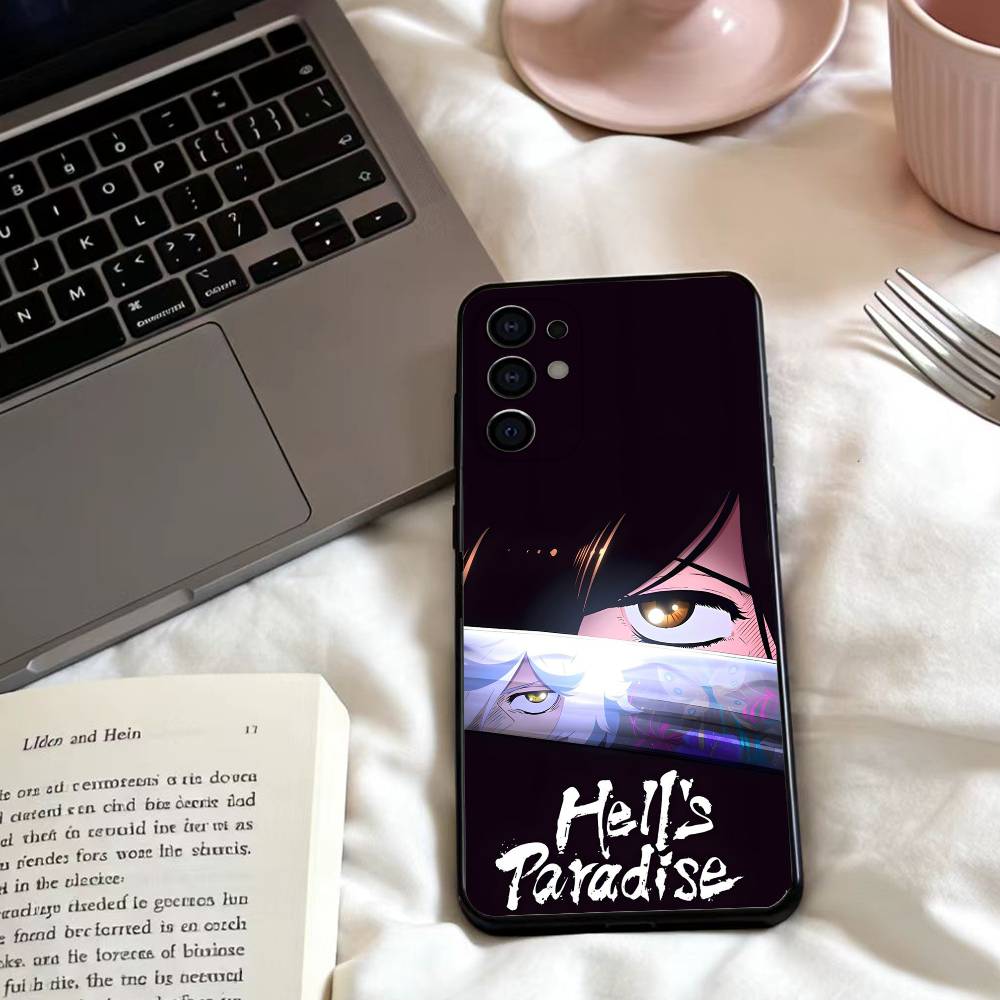 HOT H-Hell's Anime Paradise Phone Case For Samsung S25,24,23,22,30,21,10,9,Ultra,Plus,Lite,FE,4,5 G Soft Black Case