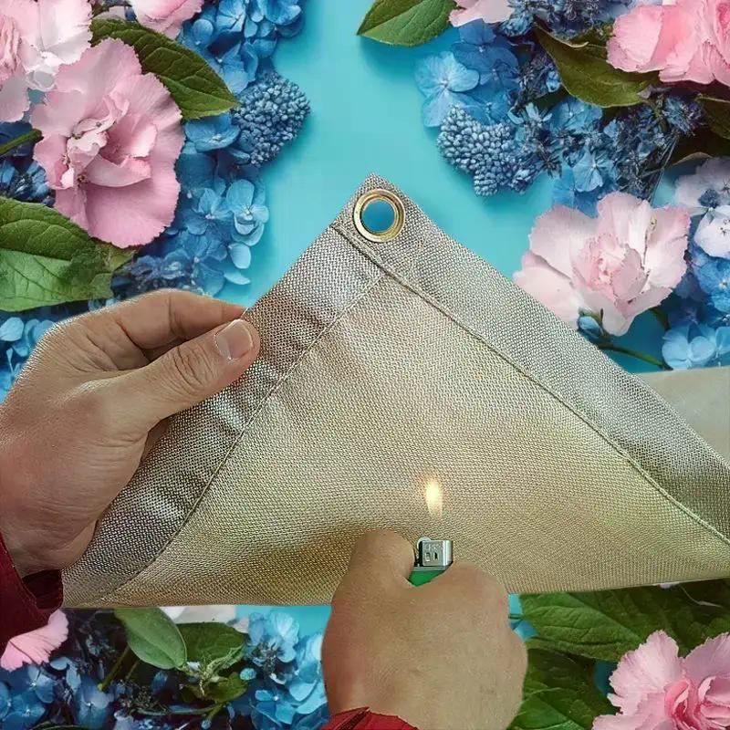 Outdoor Camping Fireproof Cloth Picnic Barbecue Insulation Mat Flame Retardant High Temperature Fire Blanket Fiberglass Mat