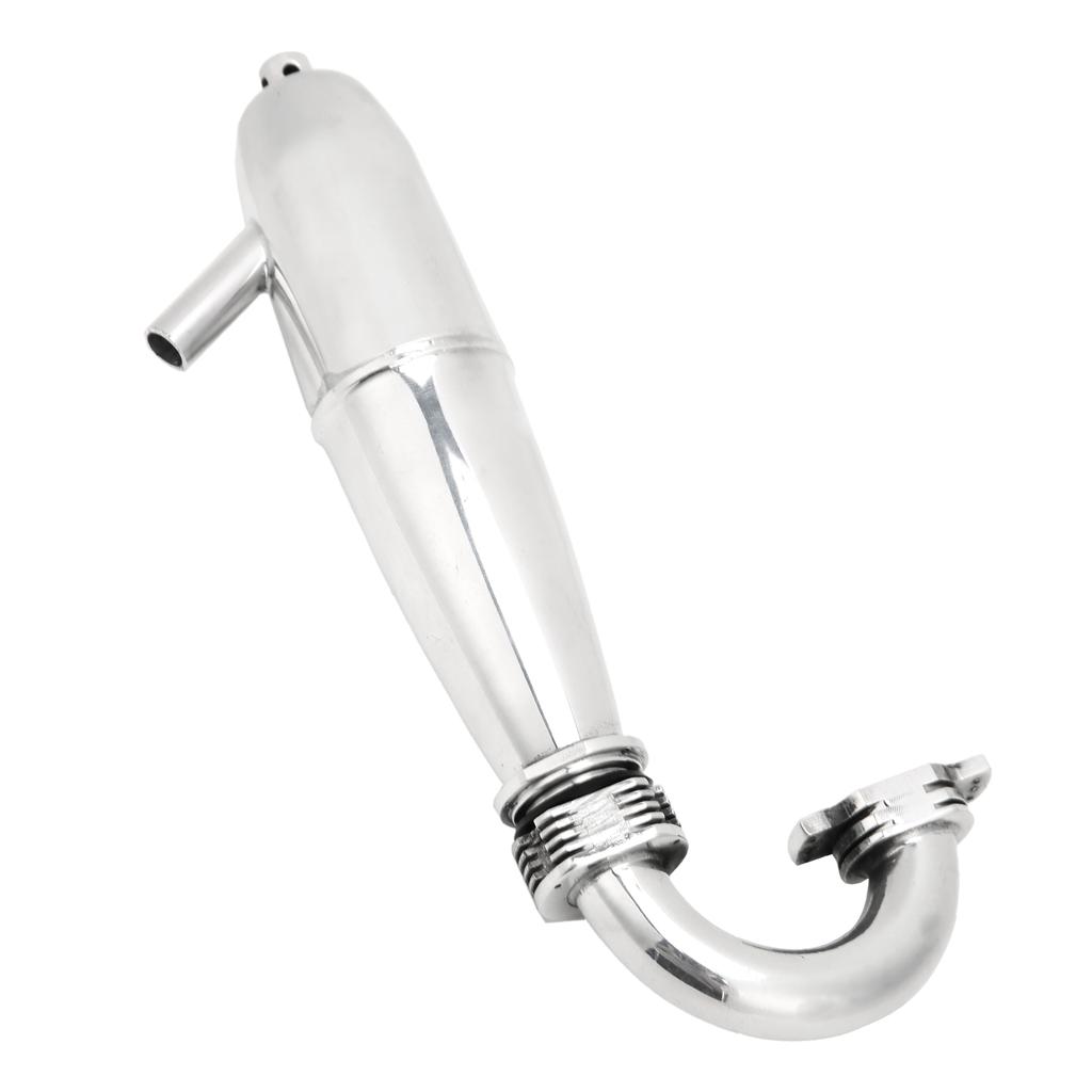 Rura Wydechowa Silnika Stop Aluminium Solidna Odporna na Deformacje Akcesoria do Pojazdów Zdalnie Sterowanych do Ciężarówki Olejowej 1 8