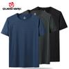 (L-5XL)Erkek Spor Hızlı Kuru T-Shirt Nefes Kamp Yürüyüş Balıkçılık Yuvarlak Boyun Tees Gömlek Spor Kısa Kollu Gevşek Üstler