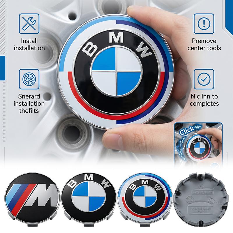 4 stk Bilfelg Senterkopp Emblem Merke Navkapsler Auto Styling For BMW M Performance X3 X5 X6 X1 X4 F20 F30 G20 F31 F34 F10 G30 F11 F25 I3 M3 M4 1 3 5