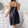 Women's Plus Size Fashion Loungewear Strapless Sleeveless Ice Silk Nightgown