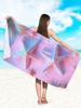 Telo mare con stampa stelle marine rosa - fibra ultrafine di qualità, scelta ideale per spiagge e piscine ad asciugatura rapida, telo da bagno costiero tropicale