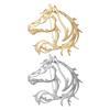 Hollowed-out Minimalist Horse Shaped Brooch Horse Pin Alloy Dual-purpose Pin Costume Accessories Horse Brooch Pin For New Year