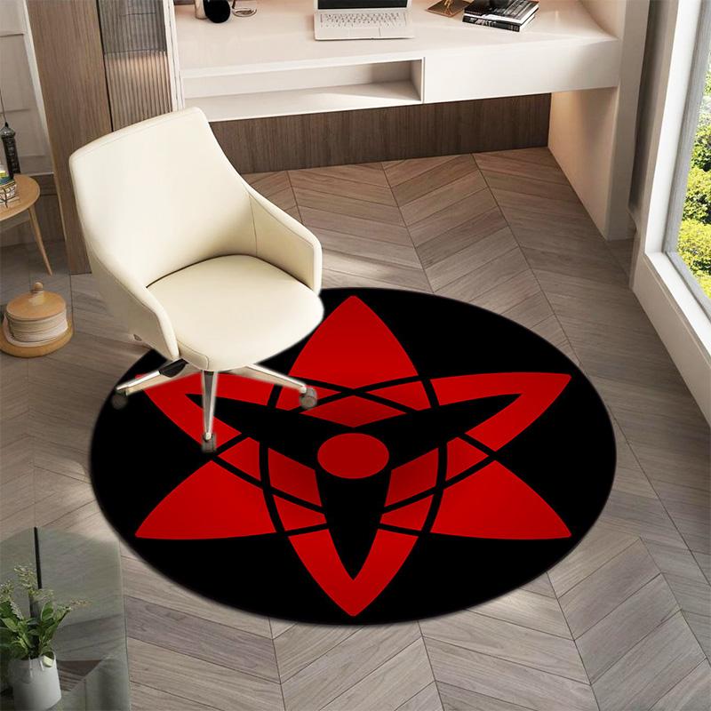 Famous cartoon NARUTO protagonist Uzumaki Naruto round carpet soft home decoration anti-slip door mat outdoor picnic mat carpet M2
