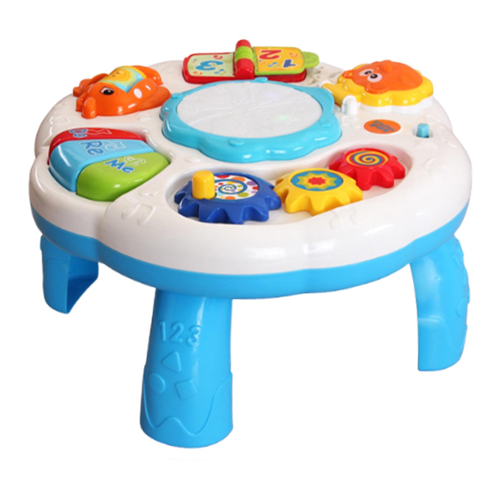 Baby Activity Table Preschool Learning Hand Eye Coordination Early Development белый