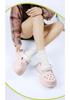 Women's 2025 Summer Thick Sole Hollow Slippers - Height Increasing, Non-Slip, Casual, Versatile, Internet Favorite