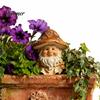 Niedliche Wichtelskulptur für Blumentöpfe, Pilzkappen-Statue, Harz-Gartenfigur, Retro Einzigartiges Einweihungsgeschenk Gärtner Terrasse Hof Innen