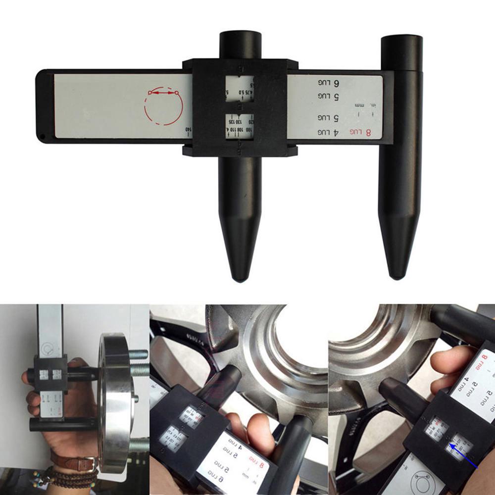 WHEEL RIM BOLT CIRCLE PATTERN SLIDING MEASURING TOOL GAUGE 4 5 6 8 LUG