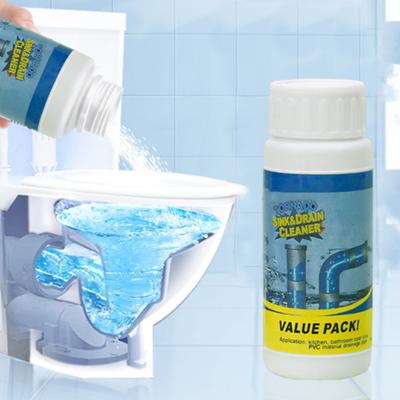 3 Pack Powerful Drain Cleaner Powder, Fast-Acting Pipe Unclogger for Kitchen Sinks, Washbasins, Toilets | Safe, Dissolves Hair, Grease & Blockages