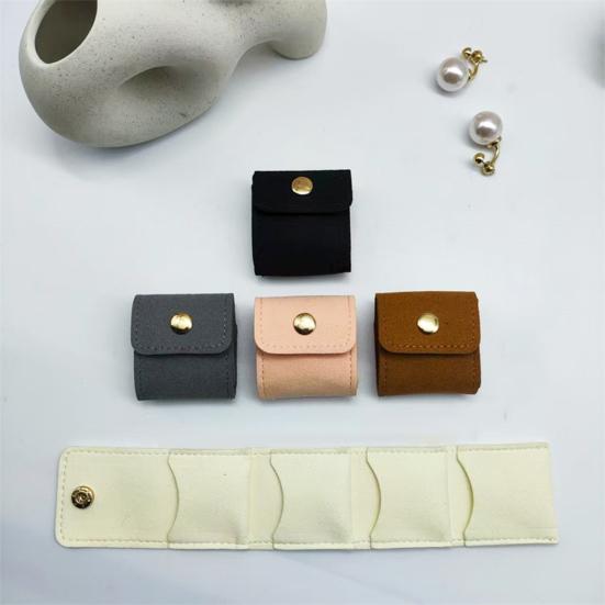 2/3Pcs Jewelry Storage Bags Snap Closure Soft Velvet Lining Multifunctional Mini Travel Jewelry Bag Necklaces Earrings Organizer