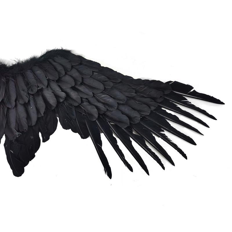 Angel Wings White Feather Swallow Shaped Wings Adult And Children'S Performance Halloween Props Bride Flower Child Dressing
