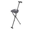 Portable Tripod Cane Stool Multi Functional Anti Slip Aluminum Alloy Folding Walking Cane with Seat