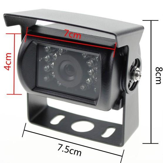 

Инфракрасная камера заднего вида ночного видения для грузовиков и автобусов 24 В - 12 В чёрный