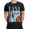 Lana Del Rey Men T Shirts Funny Tees Short Sleeve Round Collar T-Shirt Cotton 4XL 5XL Tops