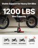 Dirt Bike Lift Stand 440 LBS Adjustable Hydraulic Motorcycle Lift Jack