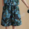 Boys' Sleeveless Floral Print Cotton Summer Set