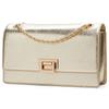 Charles & Keith Metal Buckle Chain Small Square Bag Women Shoulder Bag Black Gold CK2-20840579-1