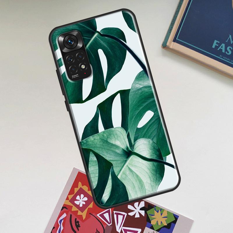 Tropical Monstera Leaves Case For Xiaomi Redmi Note 13 14 Pro 10 11 12 15 Pro Plus Redmi 15 14C 13C 10C 12C 15C Cover