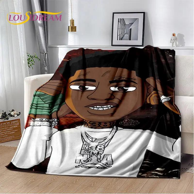 Hip Hop Art Rapper Legend Star Soft Plush Blanket,Flannel Blanket Throw Blanket for Living Room Bedroom Bed Sofa Picnic Cover 3D