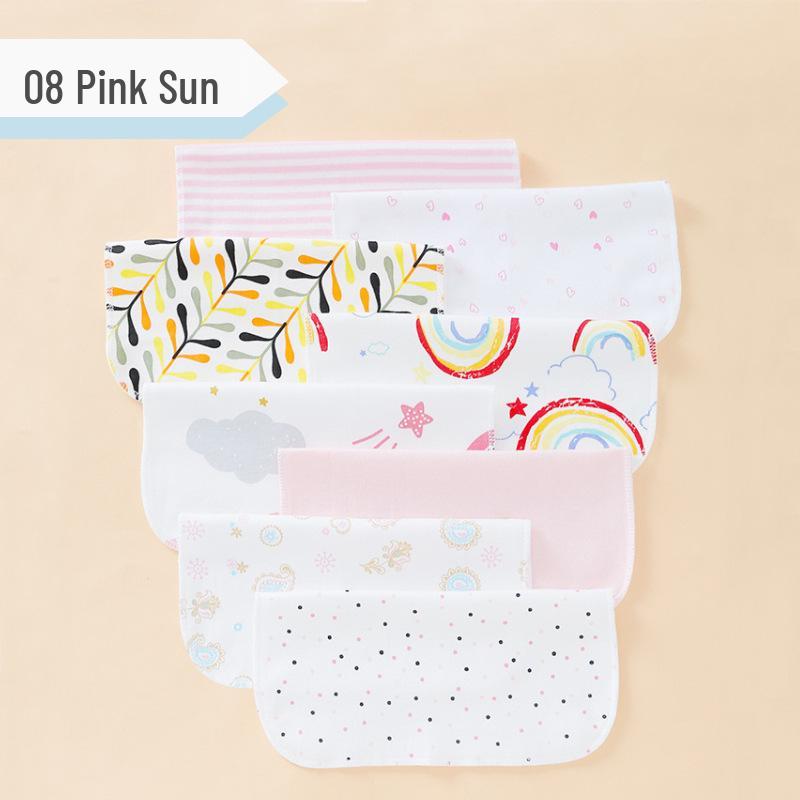 Momscare Cotton Baby Towels, 8-Pack: Small Square/Nursing/Drool Towels