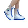 Weatherproof Unisex Shoe Covers: Snow-Resistant, Mid-Calf, Slip-On PVC for Cycling and Outdoor Use.