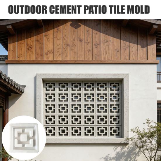 Garden Path Maker Mold Plastic Stepping Stones Mold, Reusable Concrete for Walkway Maker, Durable DIY Casting Pave Yard Patio Decor, Cement Furniture