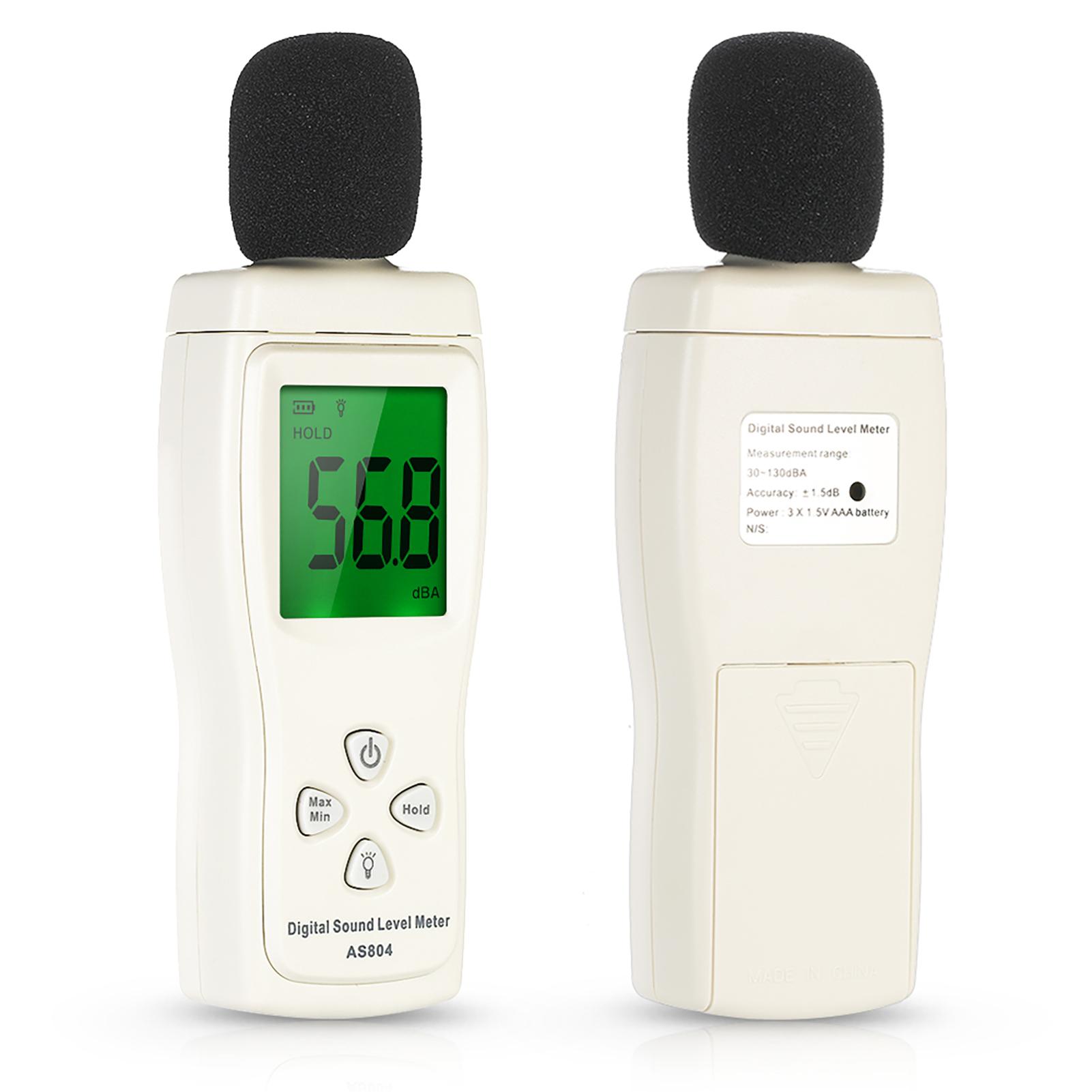 

Mini Noise Meter 30dB to 130dBA LCD Backlight Display Portable Digital Sound Level Meter for Noise Measurement