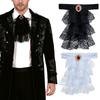 Detachable Jabot Neck Collar Ruffled Jabot Necktie Renaissance Collar Fancy Dress Parties