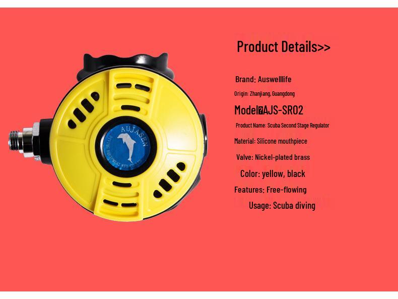 Professional Scuba Diving Second Stage Breathing Regulator