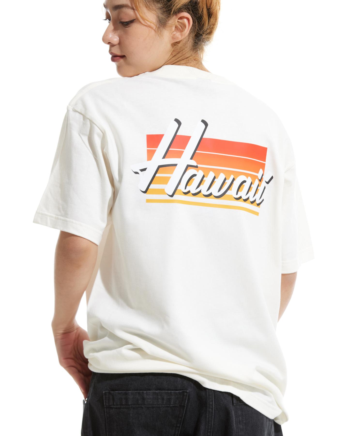 Cream Soda Lab Hawaii Back Print Short Sleeve T-Shirt Ivory L