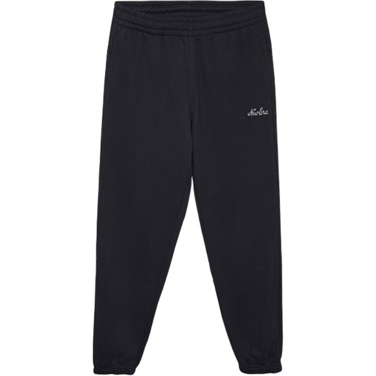 New Era FW24 Casual Comfortable Cuffed Fleece Knit Joggers Unisex Joggers Black 14409874
