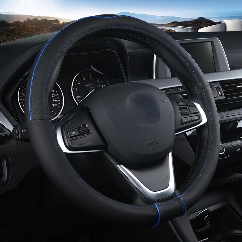 Car Steering Wheel Cover 36cm 38 Cm 39cm 40 Cm Anti-skid Handle Covers Leather Cover for BMW Ford Chevrolet Peugeot
