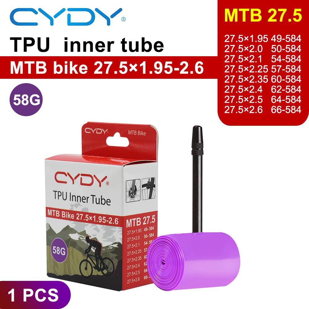 

CYDY MTB TPU велосипедная камера 26 /27.5 /29 x1.95 2.0 2.1 2.25 2.35 2.4 2.5 2.6 покрышка камера велосипедная покрышка велопневматические детали 45mm
