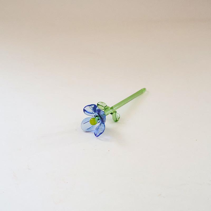 Glazed Handmade Small Flower Glass Simulation Bouquet Home Decoration Ornament