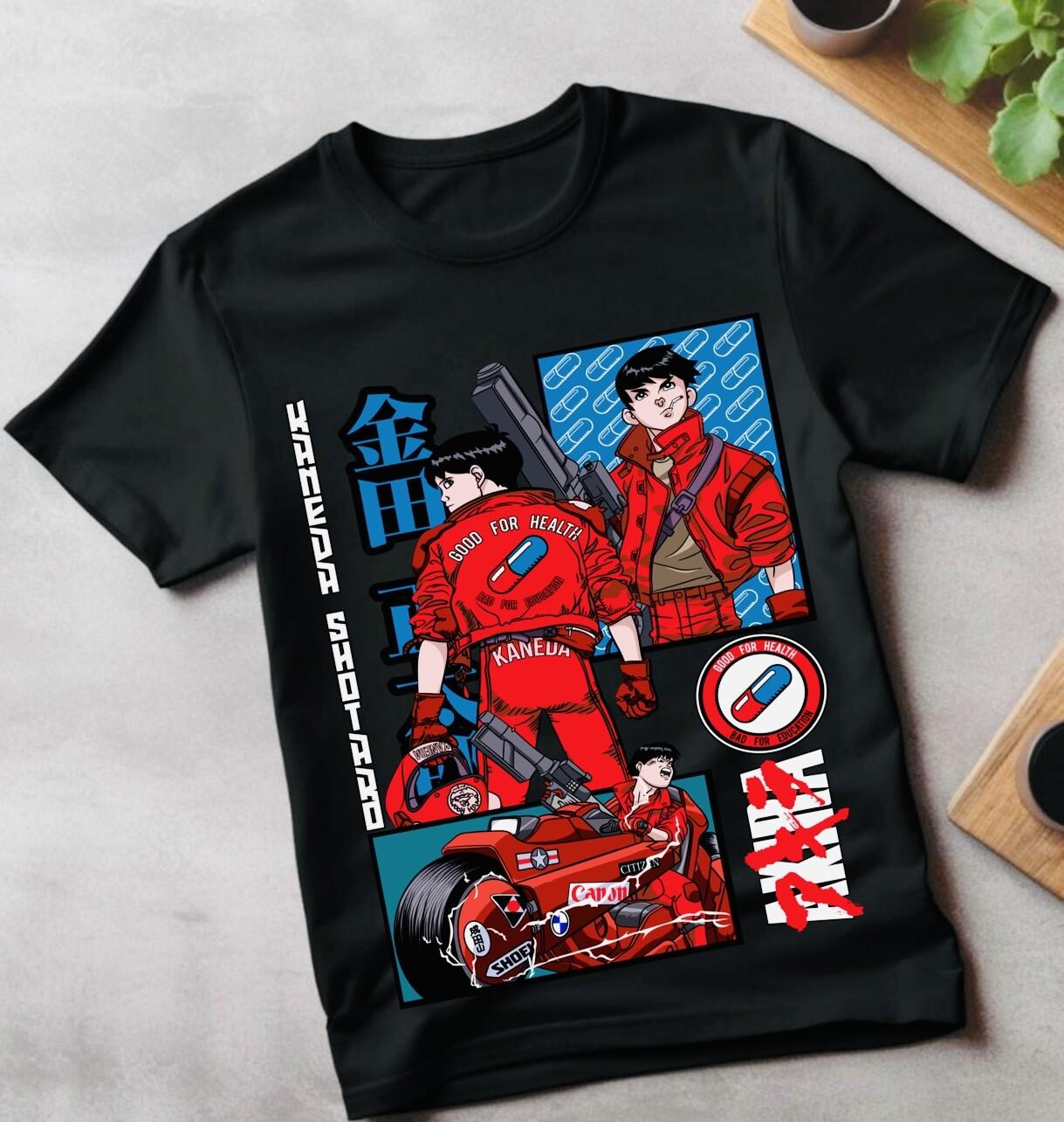 

AKIRA T-Shirt Mens Womens Tees Top Manga Anime Kaneda Tetsuo Katsuhiro Otomo Neo Tokyo Tee All Size 3XL