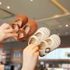 Girls Leather Shoes Woven Hollow Princess Classmate Woven Beach Shoes Soft Sole Baby Girls Bag Head Sandals Korean Version Shoes