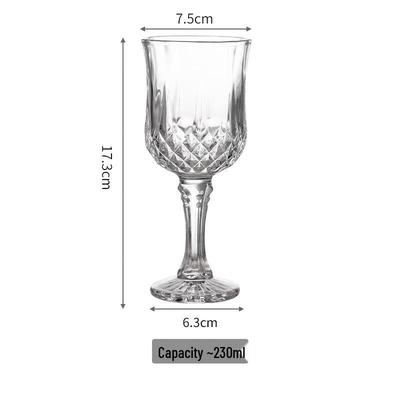 Embossed Diamond Crystal Glass